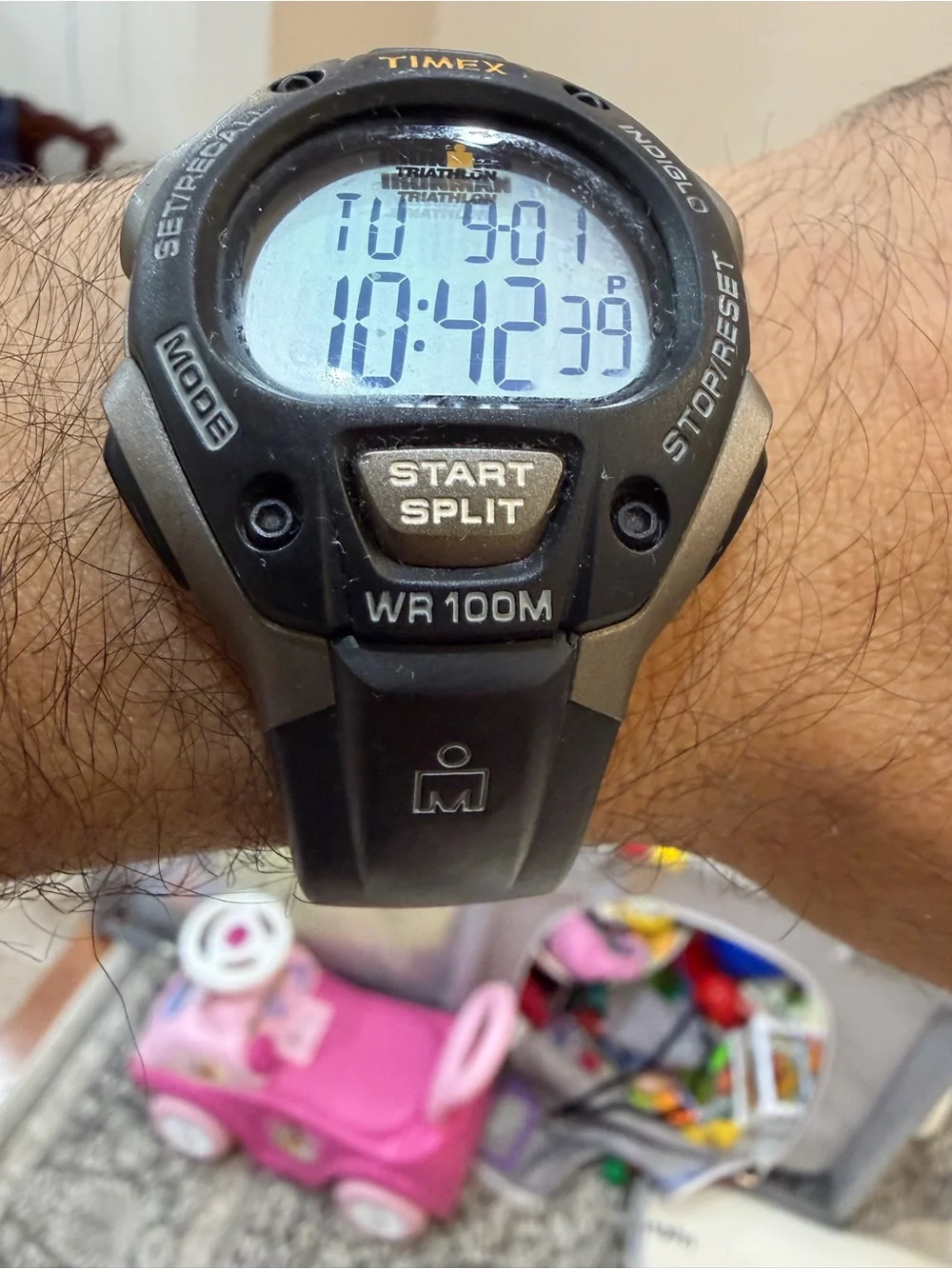 Timex Ironman Classic 30-Lap Digital Sport Watch Black Gray T5E901 Indiglo Runs